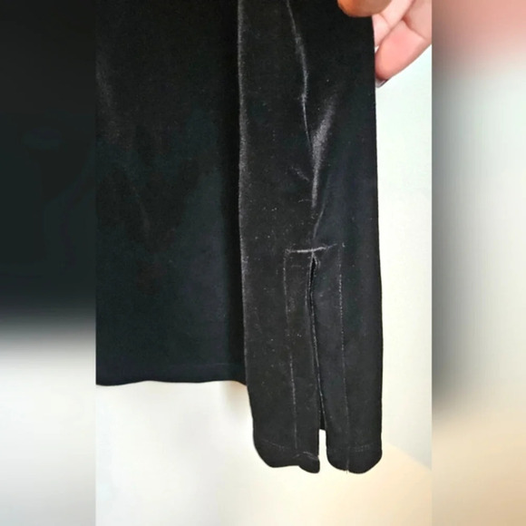 TRISTAN Little Black Dress One Shoulder Velvet Black P/S LBD - Picture 4 of 6